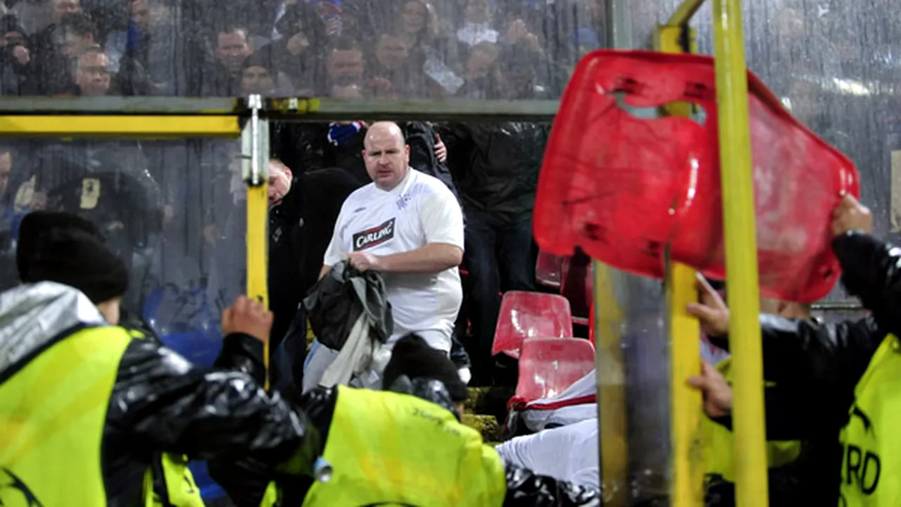 Unirea Urziceni, amendată cu 8.000 de euro, după meciul cu Glasgow Rangers
