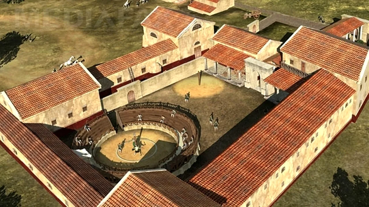 Şcoală de gladiatori din apropiere de Viena, reconstituită de arheologi în 2D şi în 3D