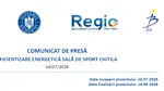 Comunicat de presă Eficientizare energetică sală de sport Chitila