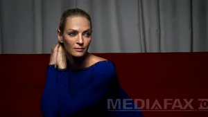 Uma Thurman, surprinsă fără machiaj - FOTO