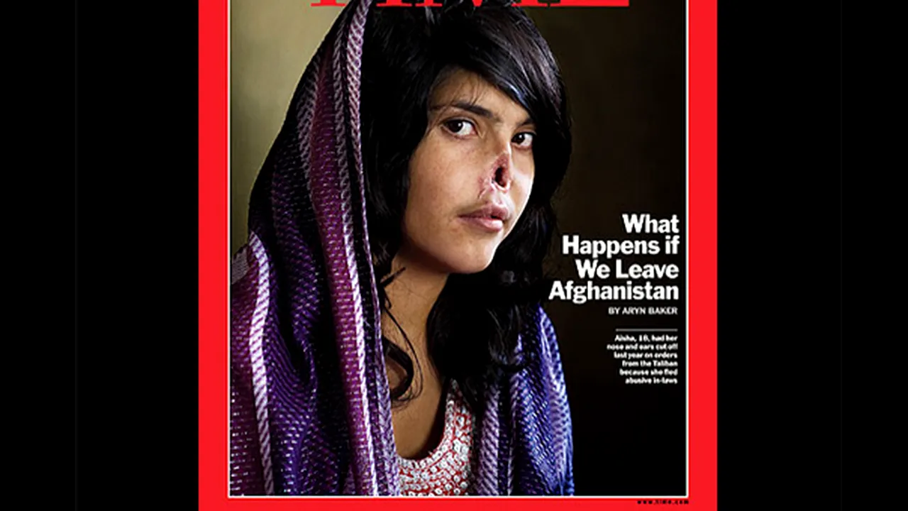 Povestea care a făcut înconjurul lumii - Fata din Afganistan cu nasul şi urechile tăiate: 