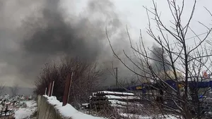 Incendiu uriaş în Voluntari. Mesaj Ro-Alert transmis