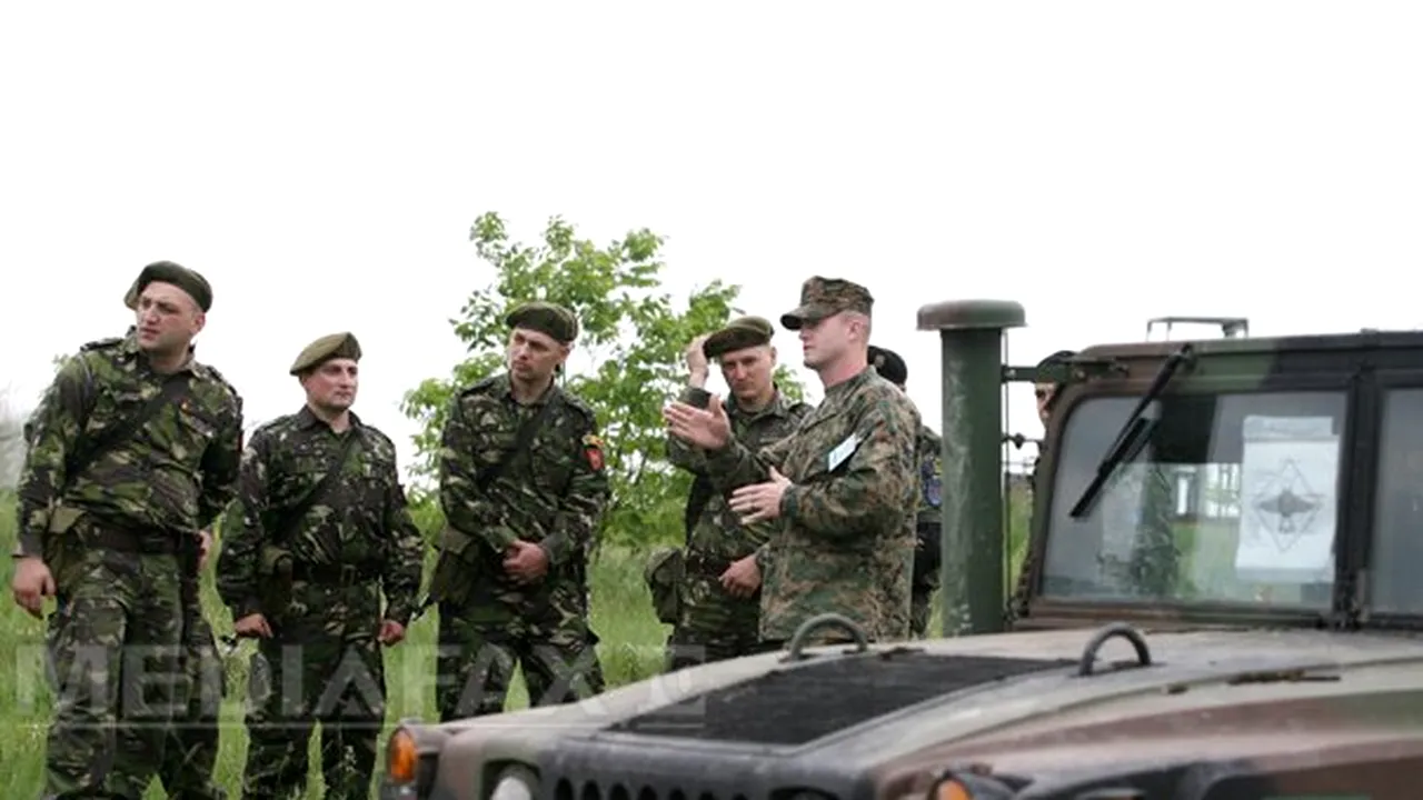 Militari români şi americani fac exerciţii comune aproape de graniţa cu Ucraina