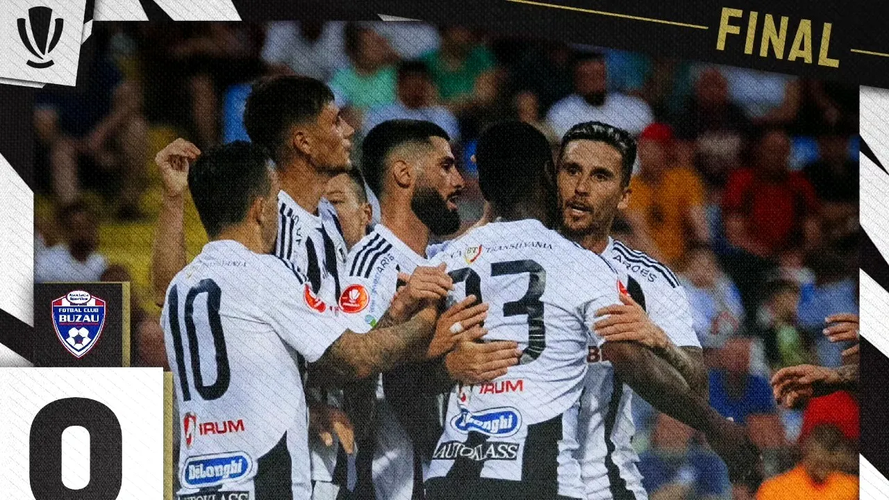 Superliga de fotbal. U Cluj s-a impus la Buzău şi a urcat pe primul loc în clasament