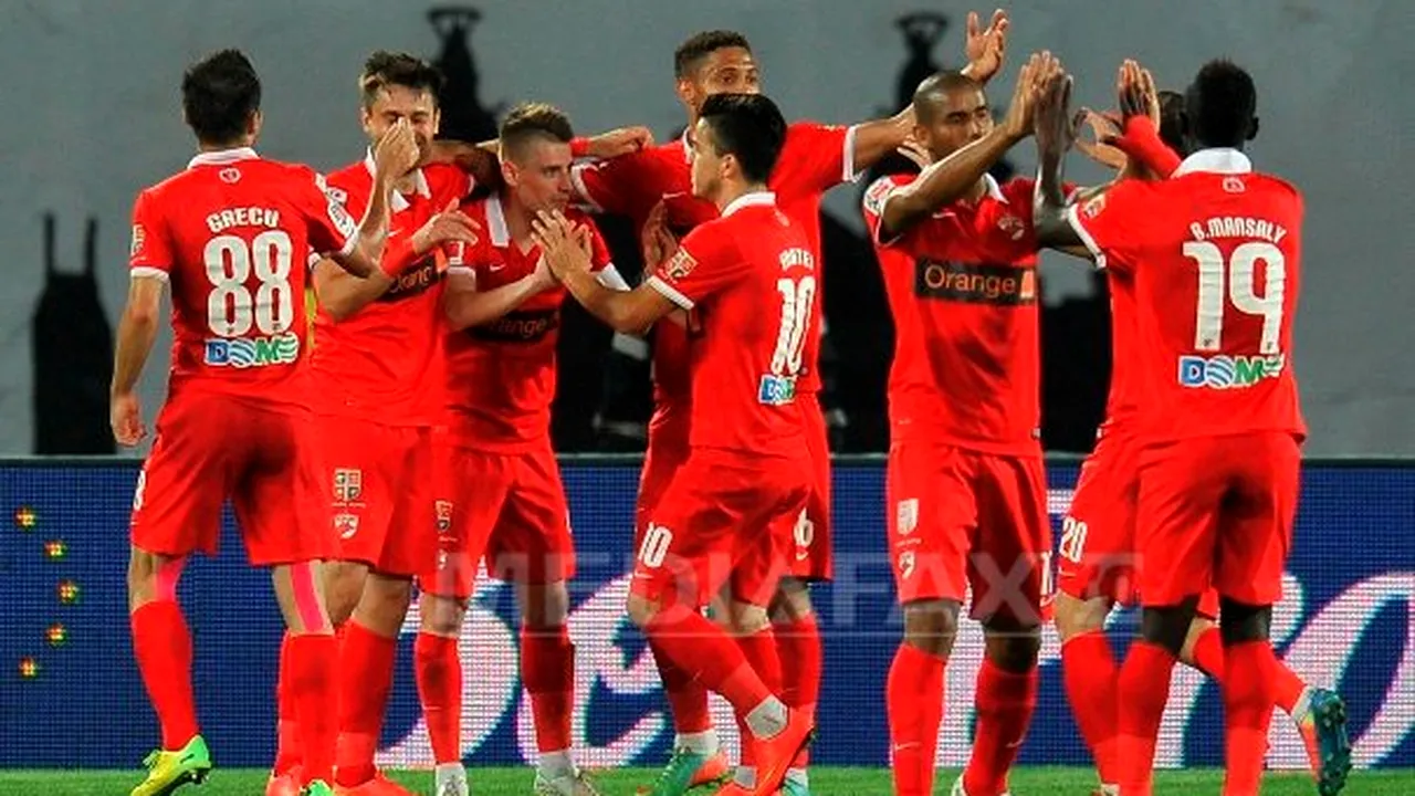 Dinamo a învins FC Braşov, scor 2-1, în Liga I