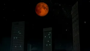 Luna de căpşună a apărut recent pe cer - VIDEO