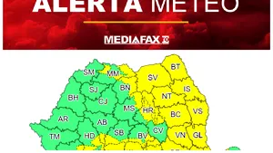 Alerte meteo de vreme rea. ANM a emis mai multe Coduri galbene de ninsori, ploi şi polei