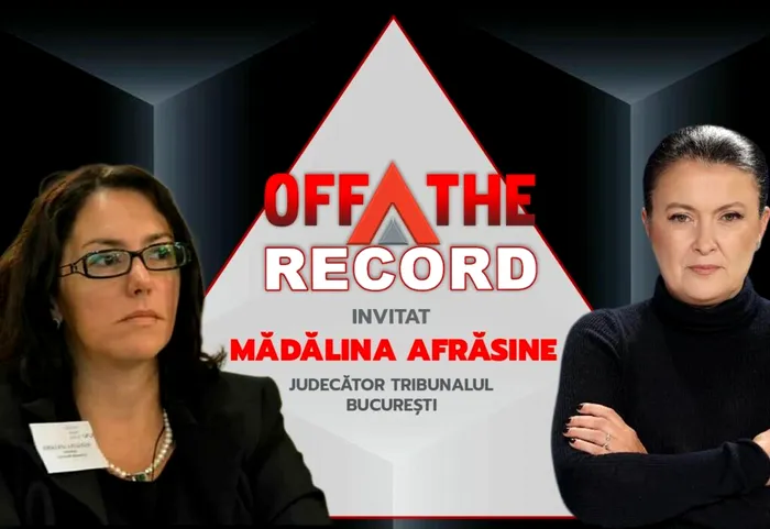 JUSTIȚIE OFF The Record. Invitat: Mădălina Afrăsinie, judecător Tribunalul București