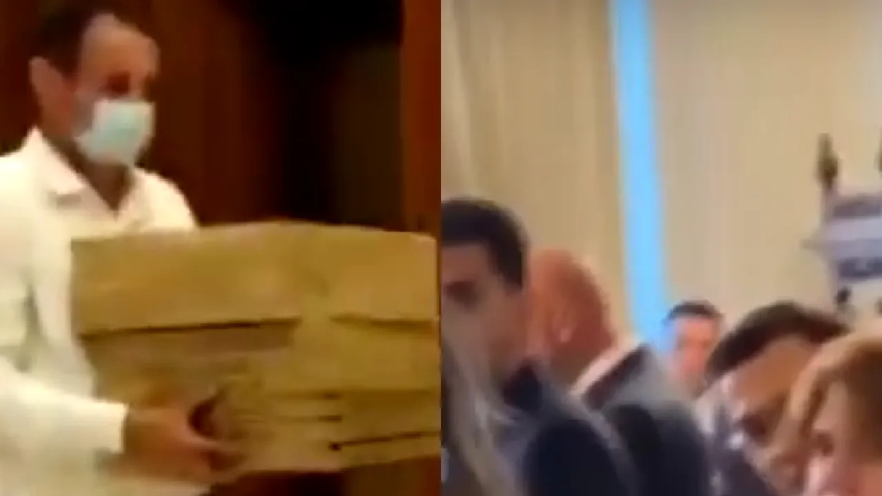 Petrecere la Parlament de ziua lui Ludovic Orban. Mai mulţi participanţi surprinşi fără mască 
