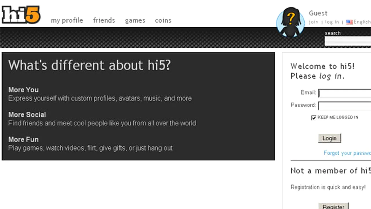 Hi5: Sute de mii de români intră pe net doar pentru socializare