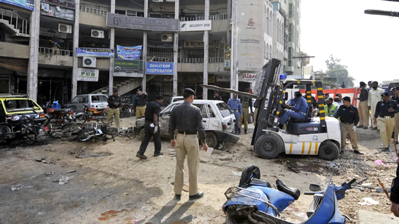 Explozie în apropiere de un hotel din oraşul pakistanez Rawalpindi - VIDEO