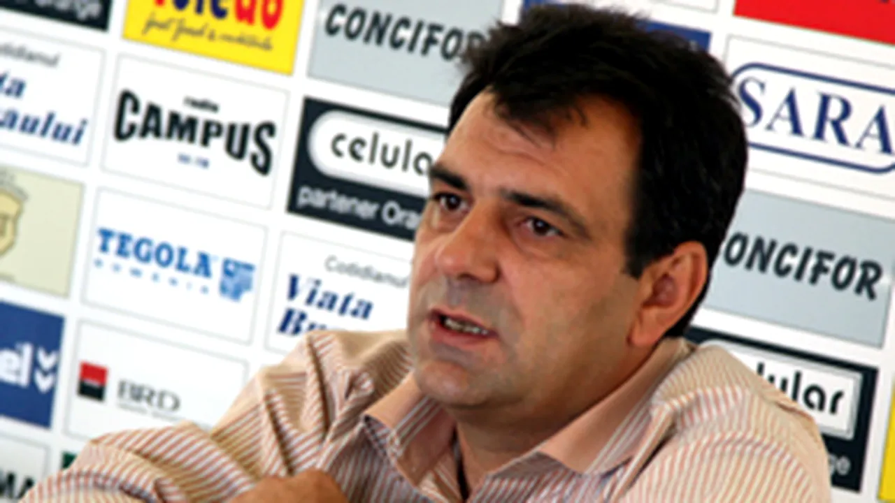 Stoica: Vom juca semifinala cu Unirea Urziceni cu jucători care au evoluat mai puţin în campionat