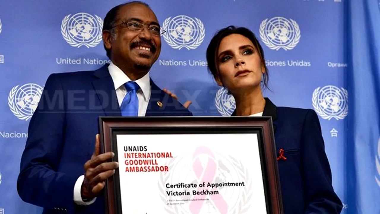 Victoria Beckham, numită ambasador al bunăvoinţei pentru programul dedicat HIV/SIDA al ONU: ”Am o voce pe care oamenii o vor asculta”