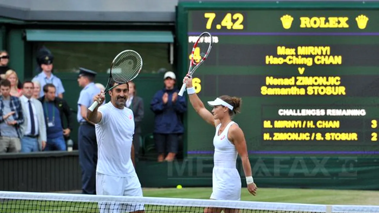 Nenad Zimonjici şi Samantha Stosur au câştigat proba de dublu mixt de la Wimbledon