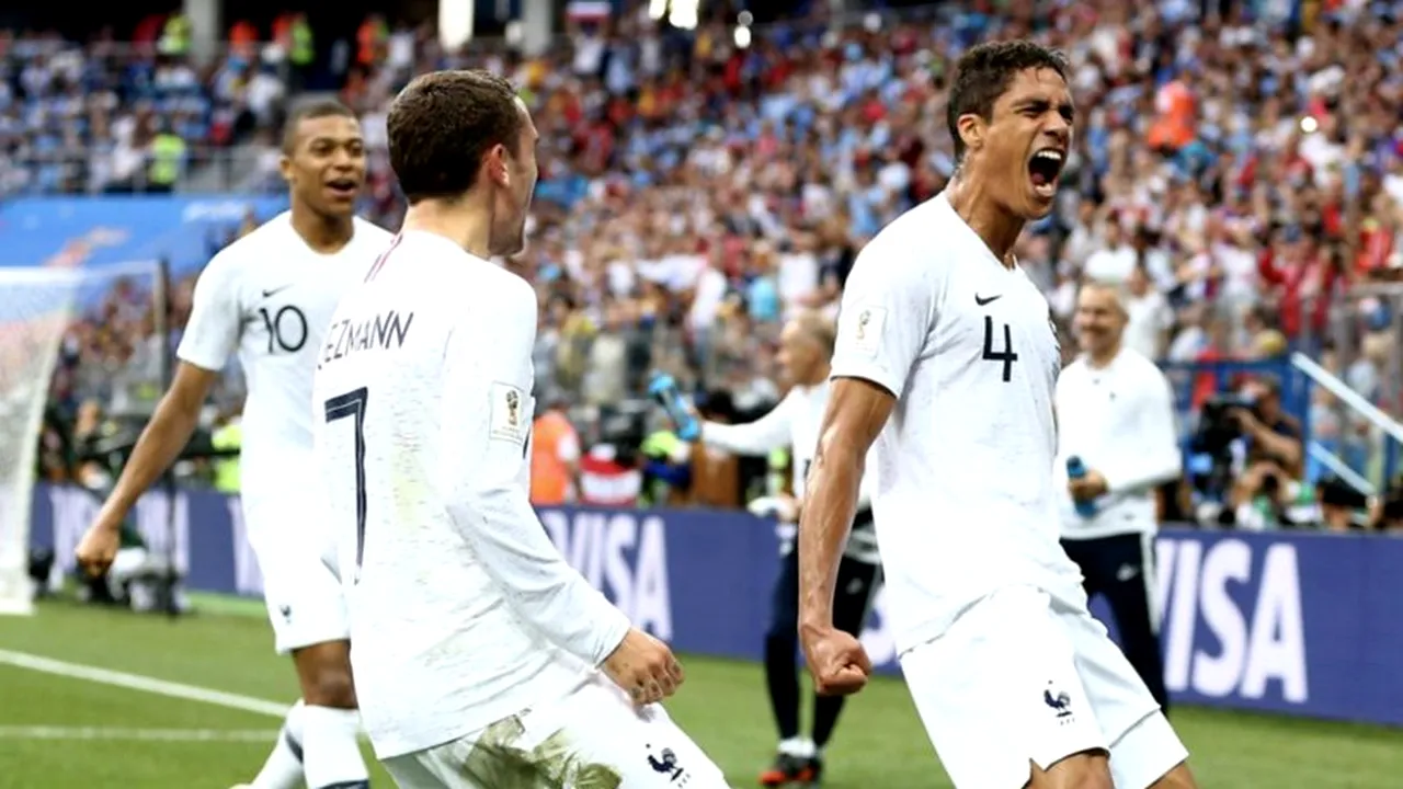 CM 2018: Franţa merge în semifinale după 2-0 cu Uruguay