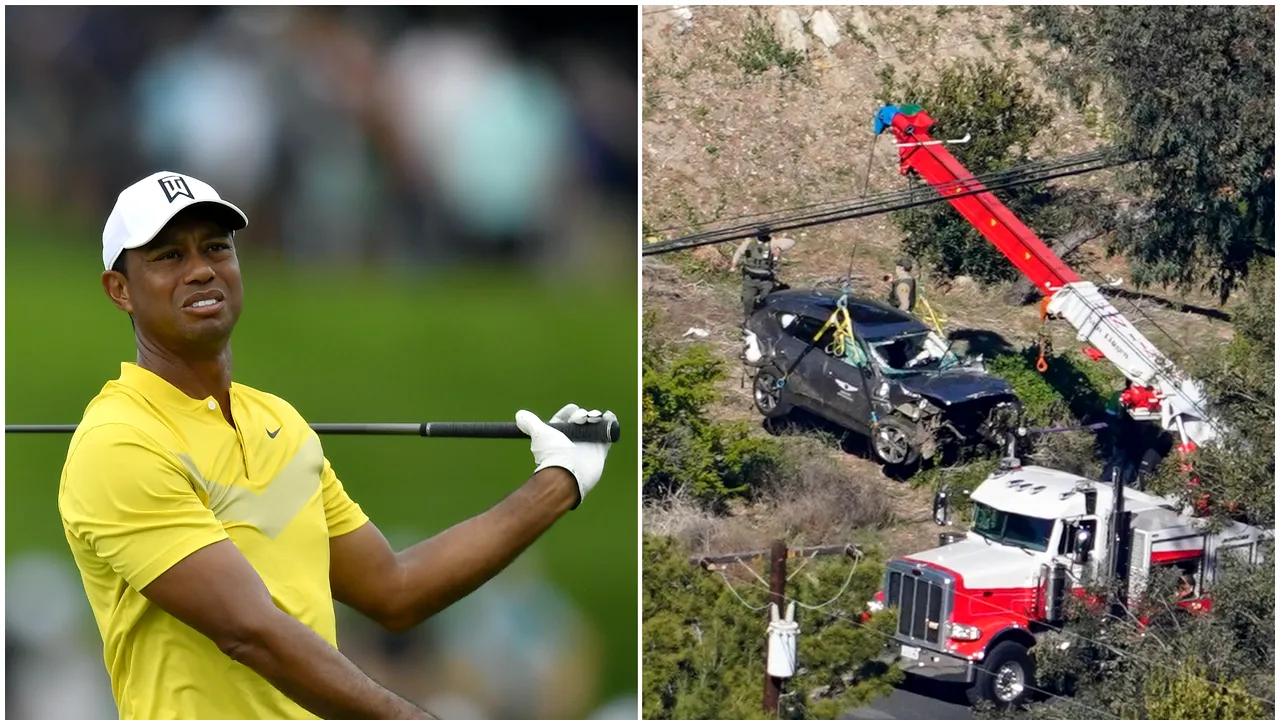 Tiger Woods, recuperare anevoioasă. Noi detalii despre starea de sănătate a sportivului, în urma accidentului rutier din Los Angeles. FOTO