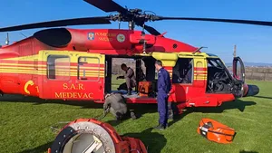 Incendii de vegetație pe 200 de hectare de teren în Satu Mare și Maramureș. Intervin două elicoptere Black Hawk