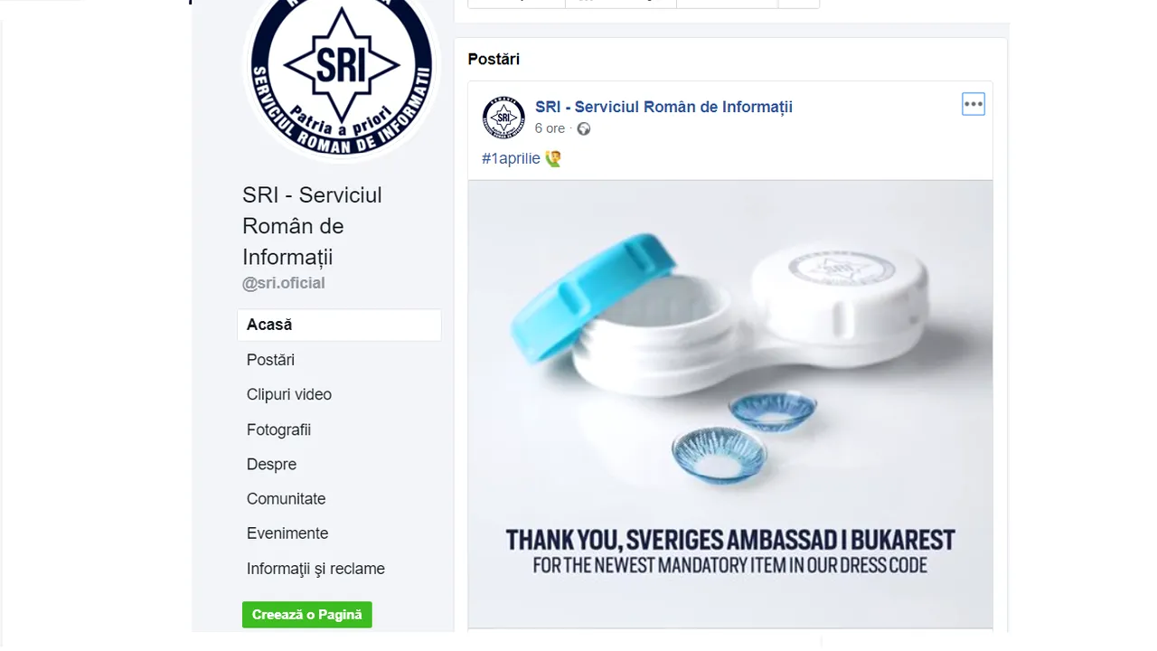 Glumă de la SRI de 1 aprilie. Serviciul secret răspunde adevăraţilor 