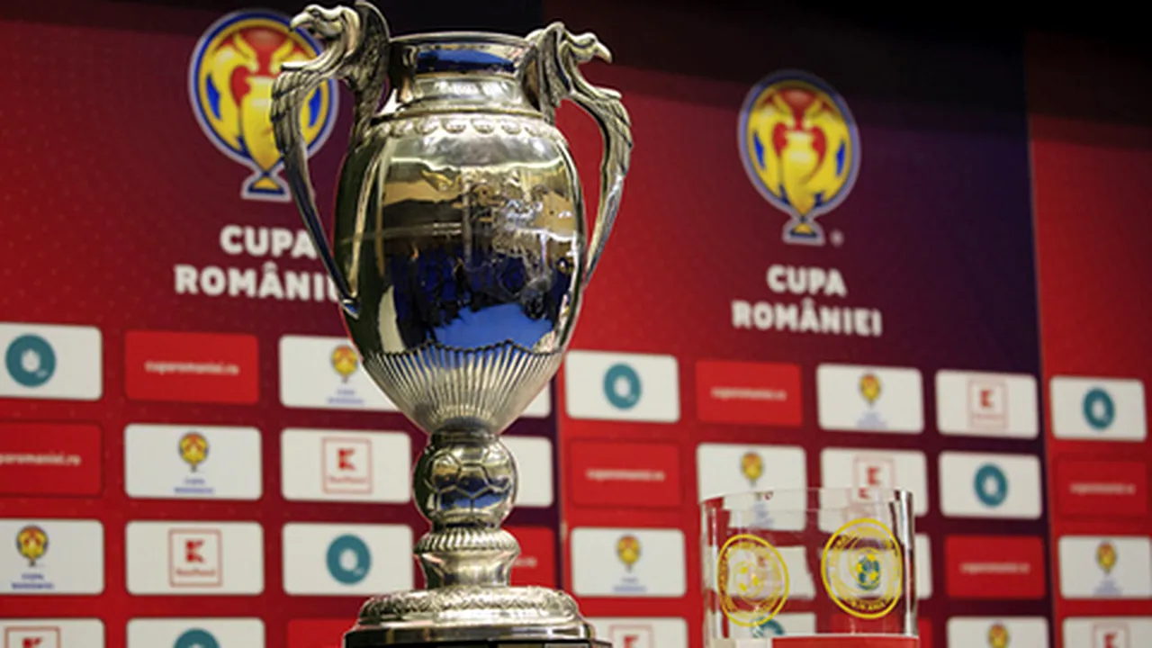S-au tras la sorţi optimile de finală ale Cupei României