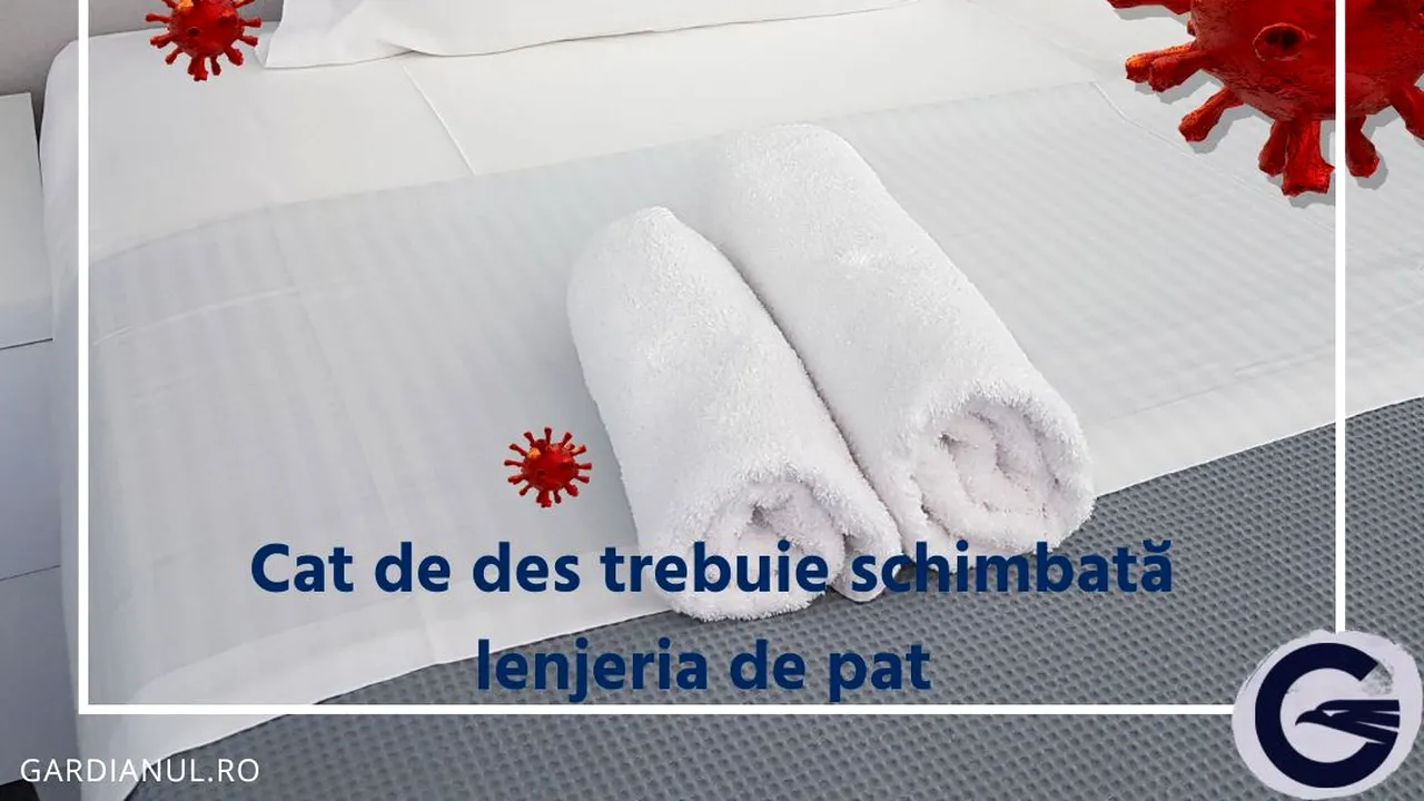 Cât de des trebuie schimbată lenjeria de pat?