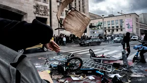Protestele scapă de sub control în Bruxelles. 