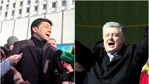 Actorul Volodimir Zelenski ar putea să-şi joace rolul vieţii. Ucrainenii îşi aleg duminică preşedintele 