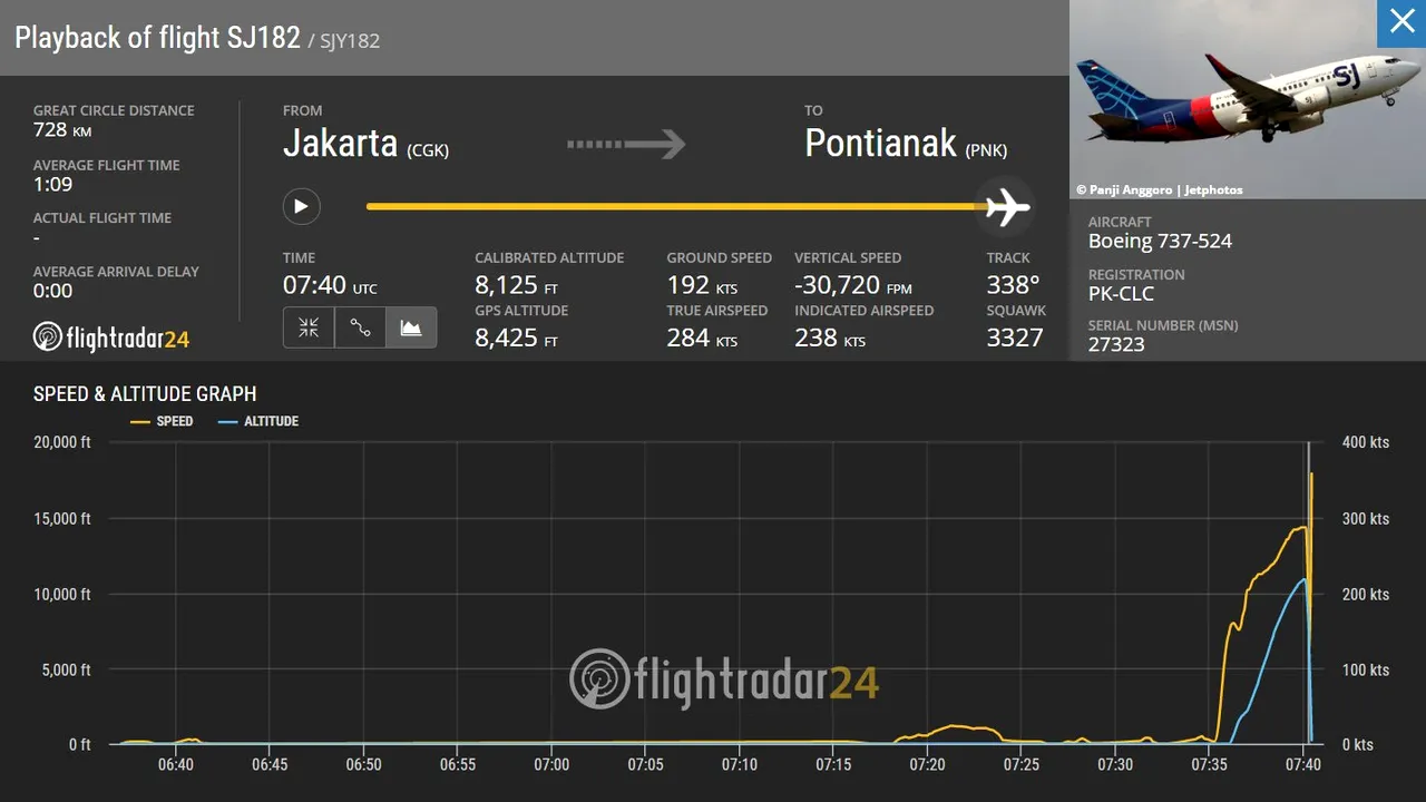 Au fost detectate semnale care provin de la cutia neagră a avionului prăbuşit în Indonezia