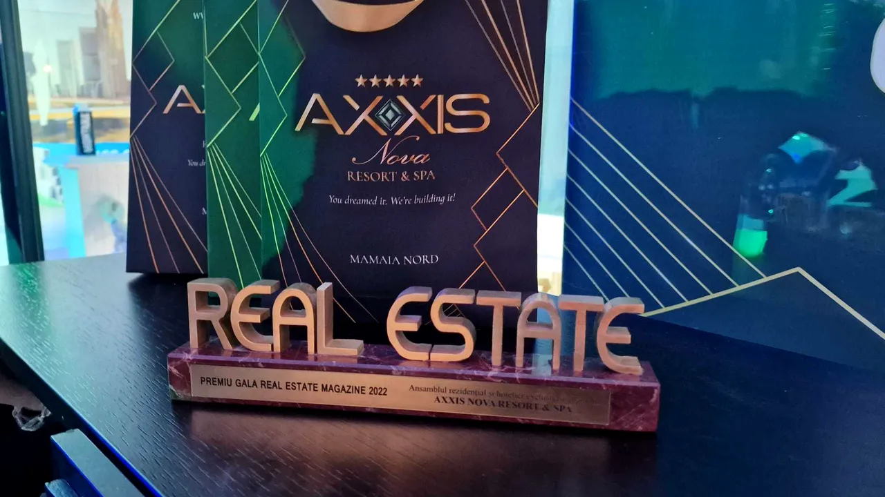 AXXIS Nova Resort & SPA a primit trofeul „Ansamblul Rezidenţial şi Hotelier Exclusivist al Anului”