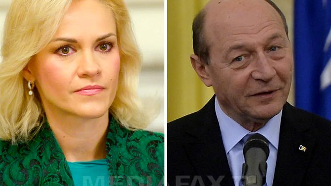 Dosarul în care Gabriela Firea îl acuza pe Traian Băsescu de şantaj a fost clasat