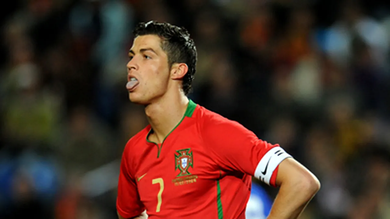 Ronaldo are probleme cu nervii pe teren (Galerie Foto)