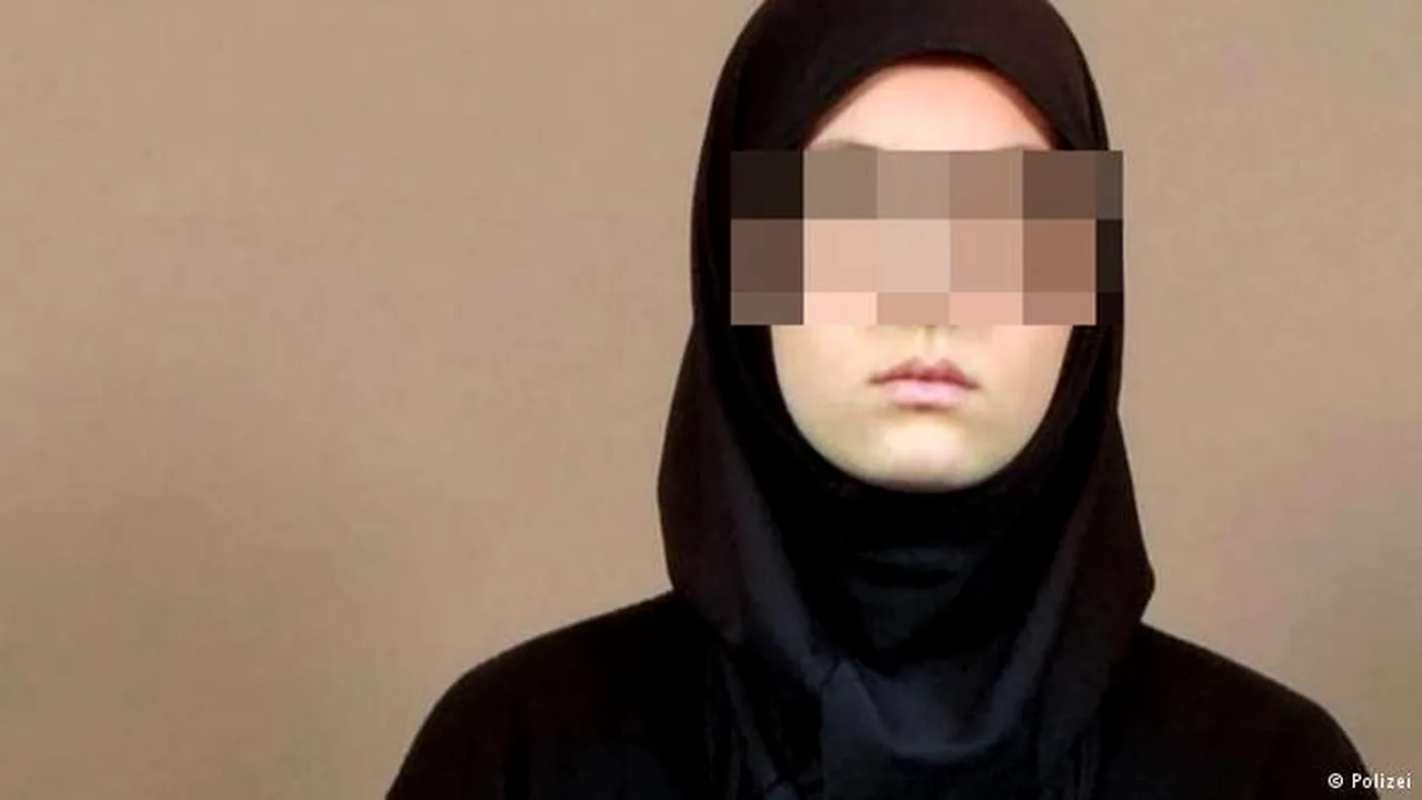 Adolescentă în vârstă de 16 ani, condamnată la şase ani de închisoare pentru terorism