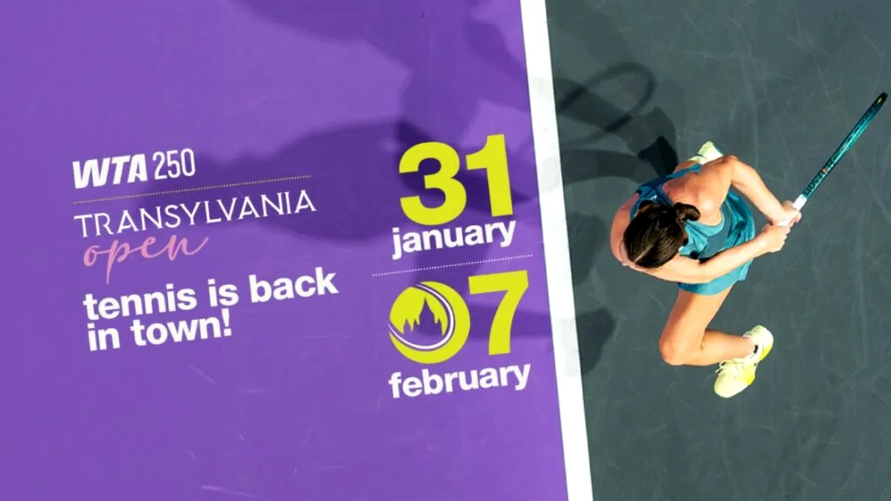Au fost puse în vânzare primele bilete pentru turneul de tenis WTA 250 Transylvania Open 2026