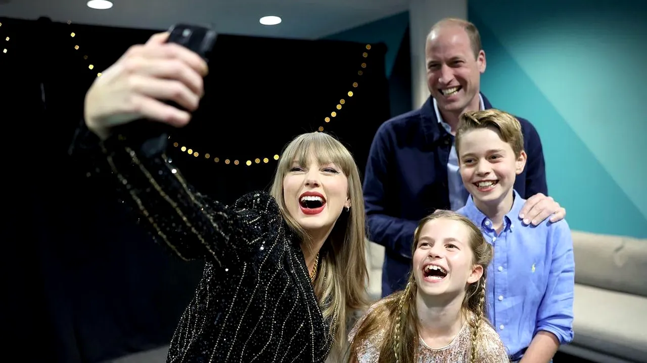 Taylor Swift, selfie cu prinţul William şi cu copiii George şi Charlotte