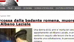 Roma: Menajeră româncă, reţinută pentru uciderea unei bătrâne