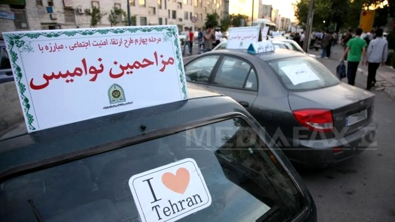 Poliţia iraniană confiscă maşinile şoferilor care 