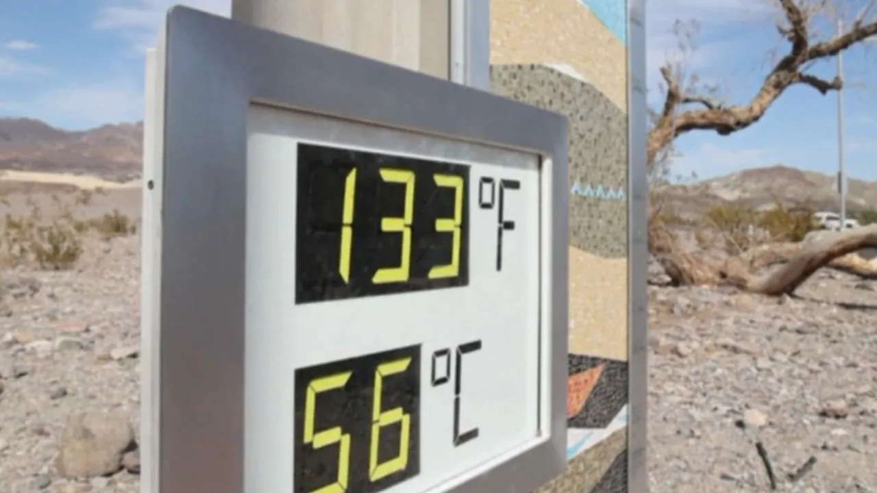 Temperaturi record în Valea Morţii. Aproape a căzut recordul din 1913

