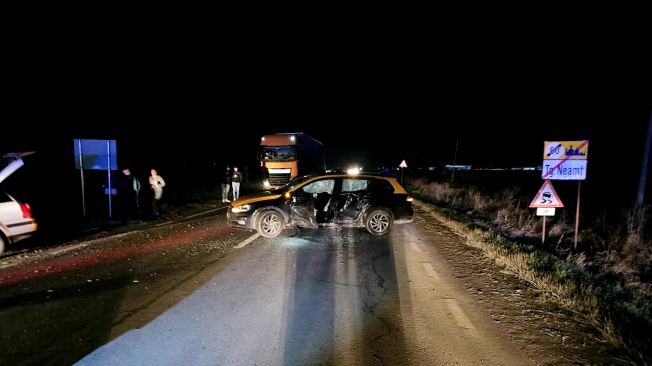 Bebeluș de 3 luni rănit într-un accident rutier în Târgu Neamț