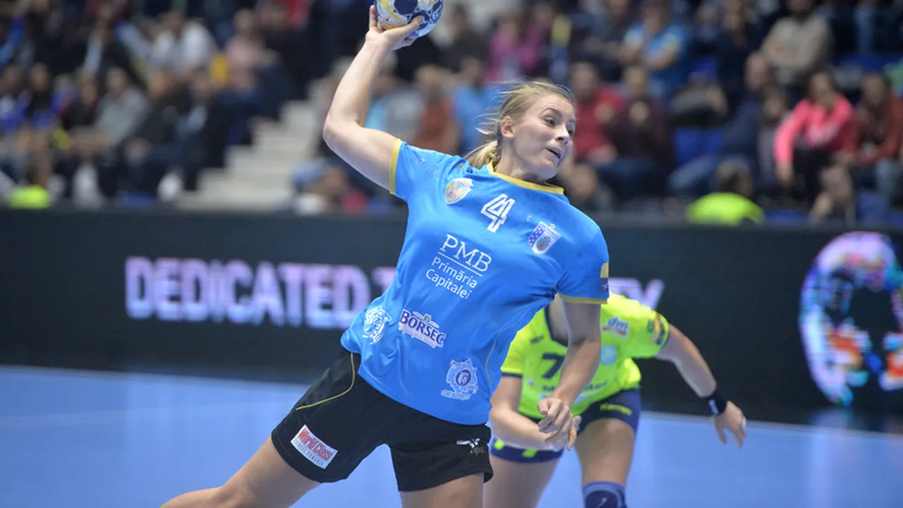 CSM Bucureşti a învins Vistal Gdynia, scor 34-23, în grupa A a Ligii Campionilor la handbal feminin