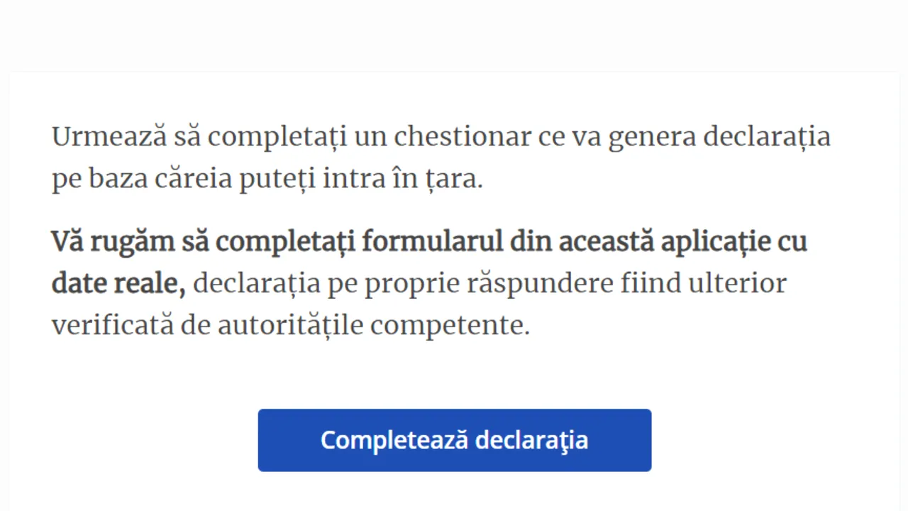 Formular de triaj, la intrarea în România. Ce conţine documentul şi unde ajung datele personale - COMPLETEAZĂ AICI
