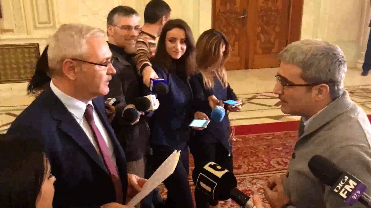 Liviu Dragnea, apostrofat de Turcescu pe holul Camerei Deputaţilor: Sunteţi preşedinte, să vă fie ruşine!