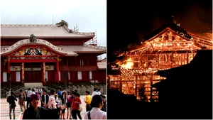 Incendiu devastator la castelul Shuri din Japonia, obiectiv aflat pe Lista Patrimoniului Mondial UNESCO - FOTO, VIDEO