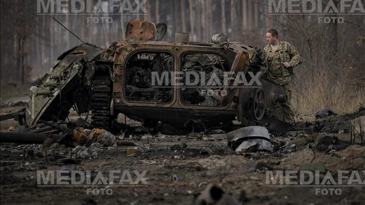 Bilanţ ucrainean: Rusia a pierdut zeci de tancuri şi alte vehicule militare într-o singură zi
