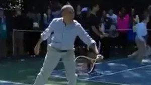 Caroline Wozniacki a jucat tenis cu preşedintele Barack Obama - VIDEO