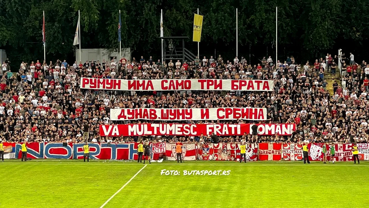 În timp ce UEFA ne pregăteşte o pedeapsă drastică, sârbii ne copleşesc cu mulţumiri. Ultima plecăciune a vecinilor