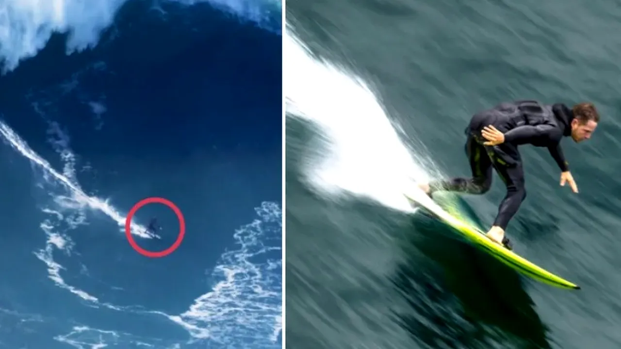 Imagini inedite. Un tânăr a doborât recordul mondial la surf şi a intrat în Cartea Recordurilor pentru cel mai mare val cucerit vreodată
