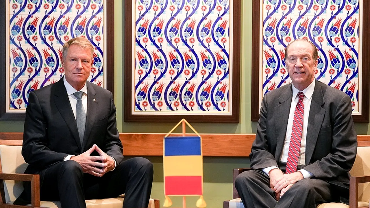 Iohannis s-a întâlnit cu preşedintele Grupului Băncii Mondiale, David R. Malpass