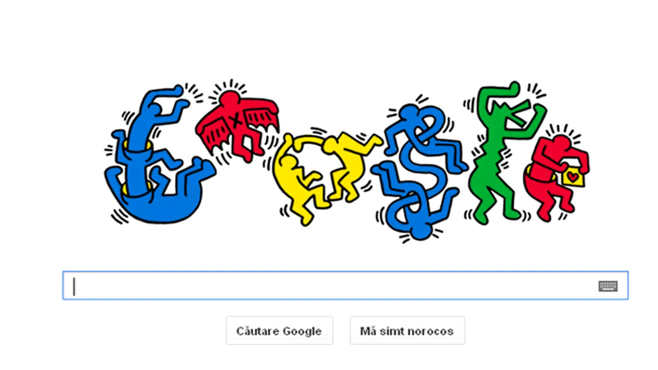 Google îl omagiază pe artistul graffiti şi activistul american Keith Haring, printr-un nou logo