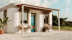 FOTO | Cum arată primul cartier printat 3D din lume, pentru famiile nevoiaşe: Trăiesc cu doar 3 dolari pe zi