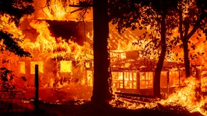 Incendiile de vegetaţie din Grecia. Pompierii români luptă cu flăcările în zona Spathari, pe insula Evia