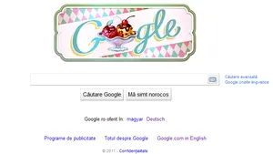 Google celebrează 119 ani de la inventarea îngheţatei Sundae, printr-un logo special